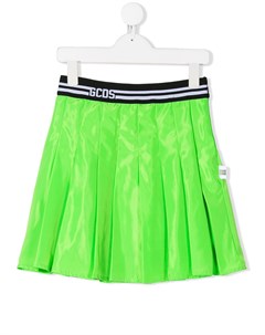 Плиссированная юбка с логотипом Gcds kids