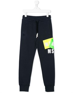Спортивные брюки с графичным принтом Msgm kids