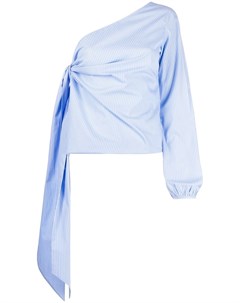 Блузка на одно плечо с драпировкой No21
