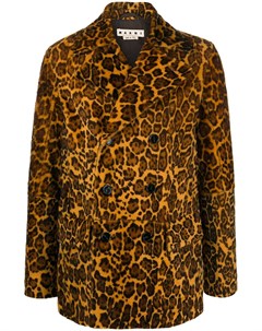Пальто с леопардовым принтом Marni