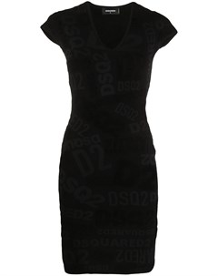 Платье с логотипом Dsquared2