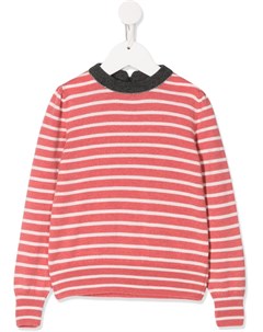 Трикотажный топ в полоску Brunello cucinelli kids