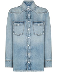 Джинсовая рубашка с накладными карманами Givenchy