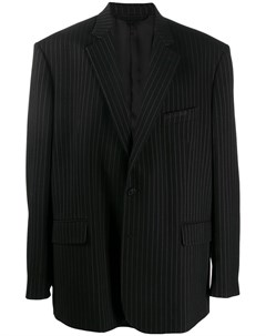 Однобортный пиджак в тонкую полоску Balenciaga