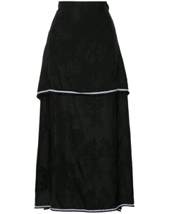 Многослойная юбка с цветочным узором Aganovich