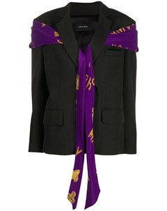 Пиджак с декоративным шарфом Simone rocha
