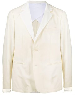 Однобортный пиджак с контрастным воротником Maison flaneur