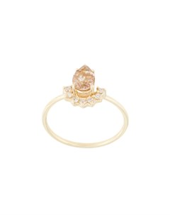Кольцо из желтого золота с кварцем и бриллиантами Natalie marie