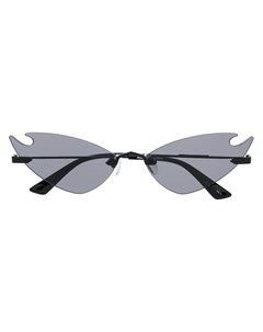 Солнцезащитные очки MQ 0222s кошачий глаз без оправы Mcq alexander mcqueen