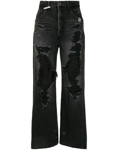 Широкие джинсы с завышенной талией Maison mihara yasuhiro