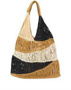 Плетеная сумка тоут в стиле колор блок M missoni