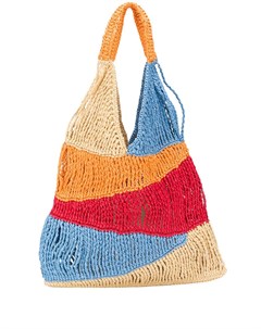 Плетеная сумка тоут в стиле колор блок M missoni