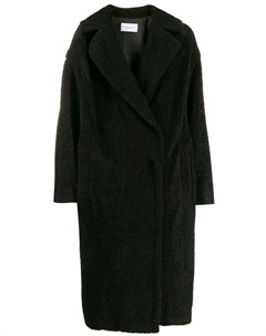 Фактурное пальто миди с логотипом Forte dei marmi couture