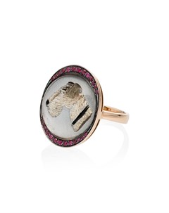 Золотое кольцо Woof Woof с кристаллами и бриллиантами Francesca villa