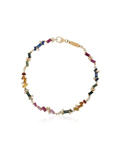 Золотой браслет Rainbow с сапфирами и бриллиантами Suzanne kalan