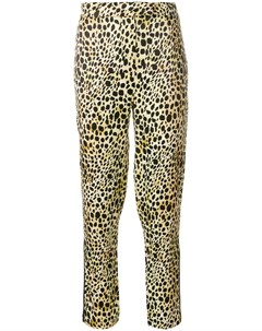 Укороченные брюки с леопардовым принтом De la vali