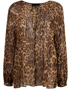 Полупрозрачная блузка с леопардовым принтом Nili lotan