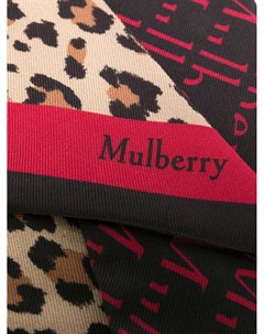 Узкий шарф с принтом Mulberry