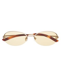 Солнцезащитные очки с затемненными линзами в круглой оправе 1990 х годов Prada pre-owned