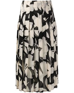 Плиссированная юбка с цветочным принтом Calvin klein