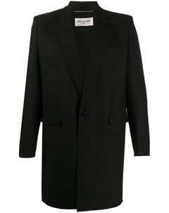 Однобортное пальто Saint laurent