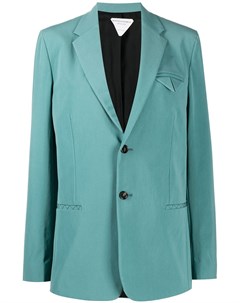 Однобортный пиджак с декоративной строчкой Bottega veneta
