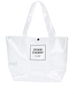 Прозрачная сумка тоут Box Logo среднего размера Opening ceremony