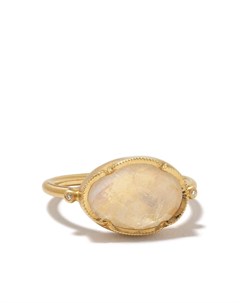 Кольцо Orbit из желтого золота с лунным камнем и бриллиантами Brooke gregson