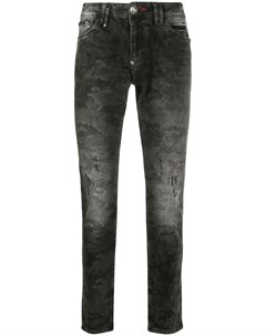 Узкие джинсы с камуфляжным узором Philipp plein