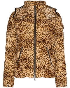 Пальто пуховик Bady с леопардовым принтом Moncler