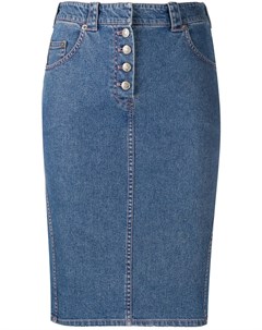 Облегающая джинсовая юбка 1990 х годов Christian dior