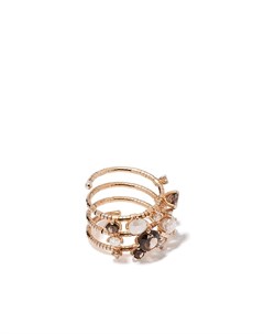 Кольцо Rugiada из розового золота с бриллиантами Mattia cielo