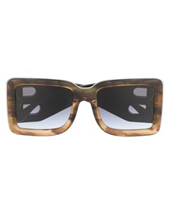 Массивные солнцезащитные очки черепаховой расцветки Burberry eyewear