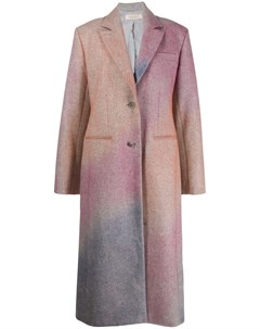Однобортное пальто с эффектом разбрызганной краски Nina ricci