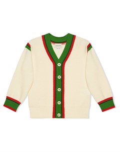 Кардиган с отделкой Web Gucci kids