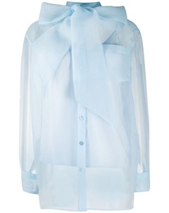 Прозрачная блузка с бантом Tory burch