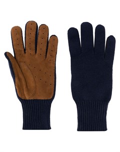 Кашемировые перчатки в стиле колор блок Brunello cucinelli
