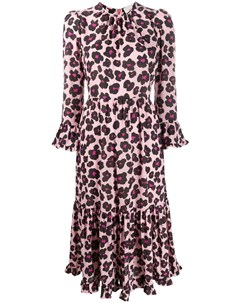 Платье Visconti с цветочным и леопардовым принтом La doublej