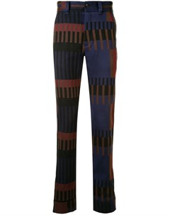 Строгие брюки с геометричным принтом Cerruti 1881