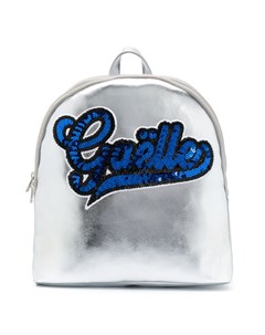 Рюкзак с пайетками и логотипом Gaelle paris kids