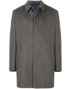 Однобортное пальто с потайной застежкой Kent & curwen