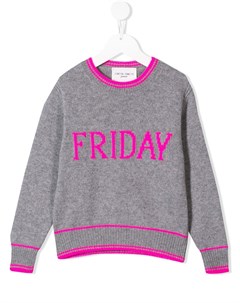 Свитер с вышивкой Friday Alberta ferretti kids