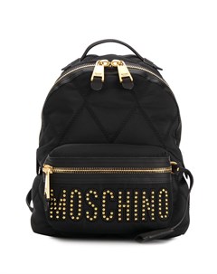 Рюкзак с заклепками и логотипом Moschino