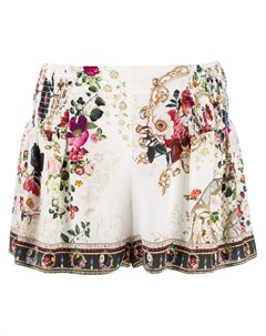 Расклешенные шорты с цветочным принтом Camilla