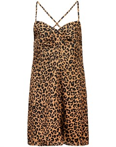 Платье мини с леопардовым принтом Michelle mason