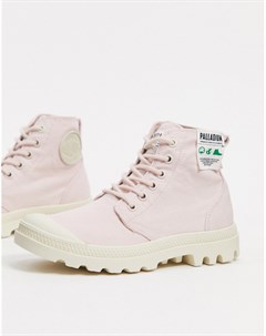 Розовые ботинки с верхом из органического хлопка Palladium