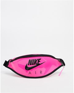 Розовая большая сумка кошелек на пояс Air Nike