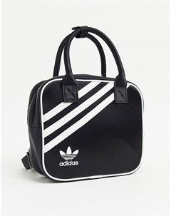 Черный маленький рюкзак с логотипом Adidas originals