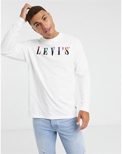 Белый лонгслив с логотипом Levi's®