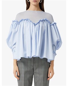 Полосатая блузка с пышными рукавами Burberry